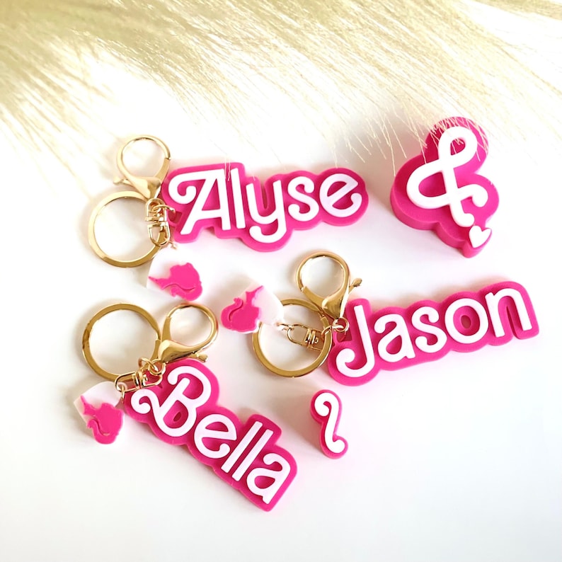 Custom Keychain - Back to school - Dancer Cheer - Name Personalized name Bag Charm